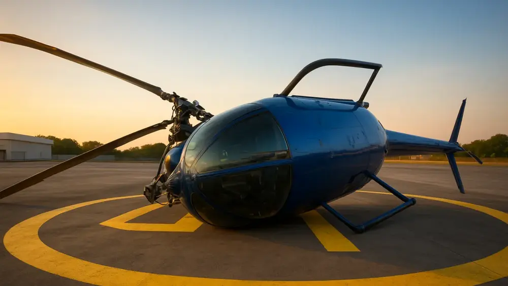 Helicóptero capota em heliponto de frigorífico em Goiânia