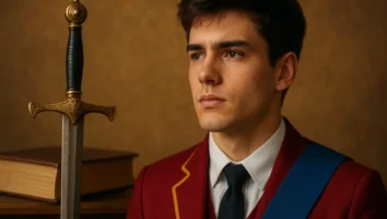 O herói lendário é um estudante de honra da academia