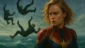 Capitã Marvel Brie Larson Carol Danvers Skrulls oceano queda