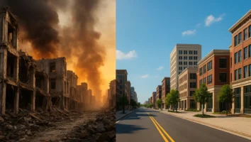 Filmes que mostram cidades reconstruídas depois de grandes desastres