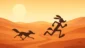 Coiote e Papa-Léguas: A perseguição icônica no deserto