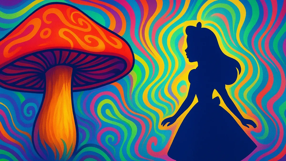 Alice no País das Maravilhas: A viagem psicodélica do filme Disney.